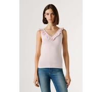 T-Shirt PEPE JEANS "basic t-shirt MILLIE", Damen, Gr. S, rosa (pale pink), 48% Baumwolle, 47% Modal, 5% Elasthan, Shirts T-Shirt (49987467-S) pale pink