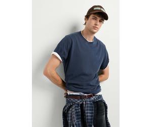 T-Shirt PEPE JEANS "basic t-shirt PORTOBELLO TEE", Herren, Gr. M, dulwich blau, 100% Baumwolle, Shirts T-Shirt (62999718-M) dulwich blau