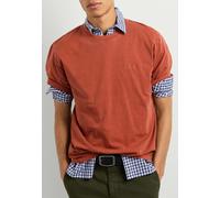 T-Shirt PEPE JEANS "basic t-shirt PORTOBELLO TEE", Herren, Gr. S, dk rust orange, 100% Baumwolle, Shirts T-Shirt (29172933-S) dk rust orange