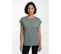Pepe Jeans Regular Fit T-Shirt aus reiner Baumwolle Modell 'MINA' in Helltuerkis, Größe L