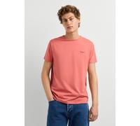 Pepe Jeans Slim Fit T-Shirt aus Baumwoll-Mix Modell 'ORIGINAL BASIC 3N' in Koralle, Größe XL