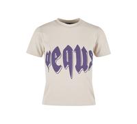 T-Shirt PEQUS "PEQUS PEQUS Fitted Outlined Mythic Logo T-shirt", Damen, Gr. L, mushroom, 100% Baumwolle, bedruckt, normal, Rundhals, Shirts T-Shirt (62632957-L)