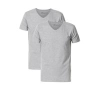 Petrol Industries - 2-er Pack Basic-T-Shirt V-Ausschnitt Herren - Grau XL