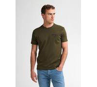 T-Shirt PETROL INDUSTRIES, Herren, Gr. XL, grün (army grün), Jersey, Obermaterial: 100% Baumwolle, unifarben, regular fit normal, Rundhals, gerader Abschluss, Shirts T-Shirt, mit Logo Schriftzug (3056