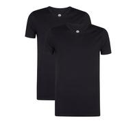 T-Shirt PETROL INDUSTRIES "Men Body Fit V-Neck - 2PACK", Jungen, Gr. XXXL(46), deep navy, Jersey, Obermaterial: 95% Baumwolle, 5% Elasthan, körpernah normal, V-Ausschnitt, Shirts T-Shirt, Auch ideal z