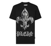 T-Shirt PHILIPP PLEIN "Chrome", Damen, Gr. S, 02, schwarz, Obermaterial: 100% Baumwolle, 100% Glas, Shirts T-Shirt (52119701-S) 02, schwarz