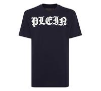 T-Shirt PHILIPP PLEIN "Gothic Plein", Jungen, Gr. M, 24, navy, Obermaterial: 100% Baumwolle, Shirts T-Shirt (39503966-M) 24, navy