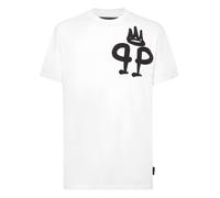 T-Shirt PHILIPP PLEIN "King Plein", Damen, Gr. L, 01, weiß, Obermaterial: 100% Baumwolle, Shirts T-Shirt (91622321-L) 01, weiß