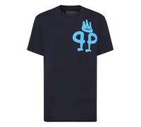 T-Shirt PHILIPP PLEIN "King Plein", Herren, Gr. 3XL, blau (14, dunkelblau), Obermaterial: 100% Baumwolle, Shirts T-Shirt (31682105-XXXL) 14, dunkelblau
