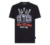PHILIPP PLEIN "Kurzarm-Rundhals-T-Shirt" (29798464-XL) 02, schwarz