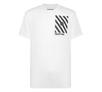 T-Shirt PHILIPP PLEIN "T-Shirt Rundhalsausschnitt Ss", Jungen, Gr. XL, 01, weiß, Obermaterial: 100% Baumwolle, Shirts T-Shirt (54979159-XL) 01, weiß