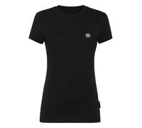T-Shirt PHILIPP PLEIN "Logo", Damen, Gr. S, 02, schwarz, Obermaterial: 100% Baumwolle, 100% Polyester, Shirts T-Shirt (21612253-S) 02, schwarz