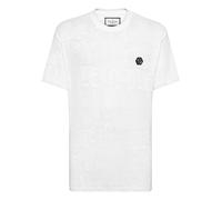 T-Shirt PHILIPP PLEIN "Monogram", Jungen, Gr. XXL, 01, weiß, Obermaterial: 100% Baumwolle, Shirts T-Shirt (39271828-XXL) 01, weiß