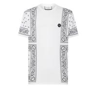 Philipp Plein - T-Shirt Paisley - Größe S - weiß