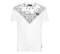 Philipp Plein - T-Shirt Paisley - Größe XXL - weiß
