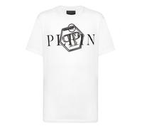 T-Shirt PHILIPP PLEIN "T-Shirt", Jungen, Gr. XXL, 01, weiß, Obermaterial: 100% Baumwolle, Shirts T-Shirt (83868635-XXL) 01, weiß