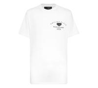 T-Shirt PHILIPP PLEIN "T-Shirt", Damen, Gr. 3XL, 01, weiß, Obermaterial: 100% Baumwolle, Shirts T-Shirt (66748000-XXXL) 01, weiß