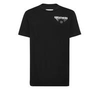 T-Shirt PHILIPP PLEIN "T-Shirt Rundhalsausschnitt Ss", Jungen, Gr. L, 02, schwarz, Obermaterial: 100% Baumwolle, Shirts T-Shirt (47850107-L) 02, schwarz