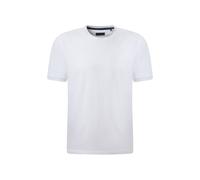 T-Shirt PIERRE CARDIN "T-shirt RH", Damen, Gr. 5XL, weiß, Jersey, Obermaterial: 100% Baumwolle, unifarben, regular fit taillenbedeckt, Rundhals, gerader Abschluss, Shirts T-Shirt, mit Logo Stickerei (