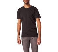 T-Shirt PIERRE CARDIN "T-Shirt RH DP", Herren, Gr. L, schwarz, Jersey, Obermaterial: 95% Baumwolle, 5% Elasthan, Rundhals, Shirts T-Shirt (13237610-L) schwarz