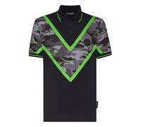 T-Shirt PLEIN SPORT "Camouflage", Jungen, Gr. L, grün (0227, schwarz, grünfluo), Obermaterial: 95% Polyester, 5% Elasthan, Shirts T-Shirt (64723956-L) 0227, schwarz, grünfluo
