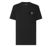 T-Shirt PLEIN SPORT "T-Shirt", Jungen, Gr. S, schwarz-weiß (0201, schwarz, weiß), Obermaterial: 100% Baumwolle, Shirts T-Shirt (36793864-S) 0201, schwarz, weiß