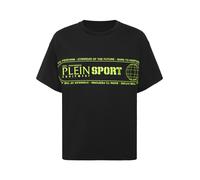 PLEIN SPORT T-Shirt Rundhalsausschnitt Ss LOGO (AAEC-MTK8769-STE001N) S 0227 | black+greenfluo