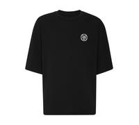 T-Shirt PLEIN SPORT "Rundhals-T-Shirt", Herren, Gr. XL, schwarz (02, schwarz), Obermaterial: 100% Baumwolle, Shirts T-Shirt (11129739-XL) 02, schwarz