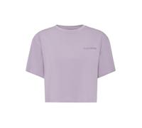 T-Shirt PLEIN SPORT "Scratch", Damen, Gr. S, lila (73, lila), Obermaterial: 48% Modal, 47% Baumwolle, 5% Elasthan, Shirts T-Shirt (88791309-S) 73, lila