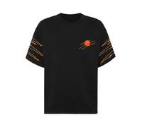 PLEIN SPORT Kurzarm-Rundhals-T-Shirt SCRATCH (AAEC-MTK8764-STE001N) L 0220 | black/orange