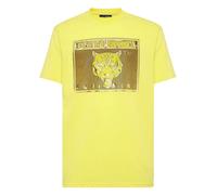 T-Shirt PLEIN SPORT "Statement", Jungen, Gr. M, gelb (09, gelb), Obermaterial: 100% Baumwolle, Shirts T-Shirt (70585529-M) 09, gelb