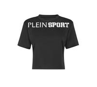 T-Shirt PLEIN SPORT "T-Shirt", Damen, Gr. S, schwarz (02, schwarz), Obermaterial: 100% Polyester, Shirts T-Shirt (74367333-S) 02, schwarz