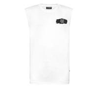 T-Shirt PLEIN SPORT "T-Shirt", Herren, Gr. XXL, weiß (01, weiß), Obermaterial: 100% Baumwolle, Shirts (28283932-XXL) 01, weiß