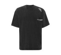 T-Shirt PLEIN SPORT "T-Shirt Rundhalsausschnitt", Jungen, Gr. M, schwarz (02, schwarz), Obermaterial: 100% Baumwolle, Shirts T-Shirt (85719132-M) 02, schwarz