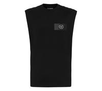 T-Shirt PLEIN SPORT "Tanktop", Herren, Gr. 4XL, schwarz (0202, schwarz, schwarz), Obermaterial: 100% Baumwolle, Shirts T-Shirt (13922553-4XL) 0202, schwarz, schwarz
