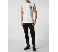 T-Shirt PLEIN SPORT "Tiger", Herren, Gr. XL, schwarz-weiß (0102, weiß, schwarz), Obermaterial: 100% Baumwolle, Shirts (23603337-XL) 0102, weiß, schwarz