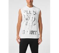 PLEIN SPORT Tanktop TIGER (AADC-MTK7947-STE001N) 3XL 0170 | white/silver