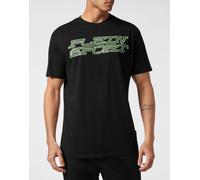 T-Shirt PLEIN SPORT "Tiger", Jungen, Gr. L, grün (0227, schwarz, grünfluo), Obermaterial: 100% Baumwolle, Shirts T-Shirt (16091468-L) 0227, schwarz, grünfluo