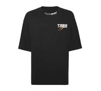 T-Shirt PLEIN SPORT "Tiger Tokyo", Jungen, Gr. XS, schwarz (0294, schwarz, lightgold), Obermaterial: 100% Baumwolle, Shirts T-Shirt (69797913-XS) 0294, schwarz, lightgold