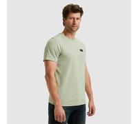 T-Shirt PME LEGEND, Damen, Gr. 3XL, desert sage, Jersey, Obermaterial: 95% Baumwolle, 5% Elasthan, unifarben, normal normal, Rundhals, gerader Abschluss, Shirts T-Shirt, mit Logobadge (70868460-XXXL)