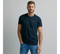 T-Shirt PME LEGEND, Herren, Gr. L (52/54), blau (marine), Jersey, Obermaterial: 95% Baumwolle, 5% Elasthan, unifarben, normal normal, Rundhals, gerader Abschluss, Shirts T-Shirt, mit Logobadge (522046