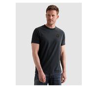 T-Shirt PME LEGEND, Herren, Gr. L, schwarz (salute), Jersey, Obermaterial: 100% Baumwolle, normal normal, Rundhals, Shirts T-Shirt, Washed garment dye- gefärbt (44834509-L) salute