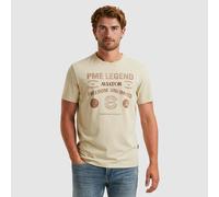 T-Shirt PME LEGEND, Herren, Gr. M, bone weiß, Jersey, Obermaterial: 95% Baumwolle, 5% Elasthan, bedruckt, regular fit normal, Rundhals, Shirts T-Shirt (86880565-M) bone weiß