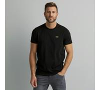 T-Shirt PME LEGEND, Herren, Gr. S (44/46), schwarz, Jersey, Obermaterial: 95% Baumwolle, 5% Elasthan, unifarben, normal normal, Rundhals, gerader Abschluss, Shirts T-Shirt, mit Logobadge (70210905-S)