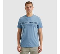 T-Shirt PME LEGEND, Herren, Gr. XL, ashleigh blau, Single Jersey, Obermaterial: 100% Baumwolle, bedruckt, Rundhals, Shirts T-Shirt, mit Logoprint (77146813-XL) ashleigh blau