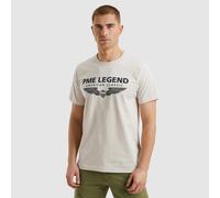 PME Legend Herren Rundhals T-Shirt R-Neck Cotton ELASTHAN Logo - Regular Fit, Größe:XL, Farbe:Birch 7011
