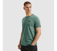 T-Shirt PME LEGEND, Herren, Gr. XXXL, blau (bristol blau), Jersey, Obermaterial: 100% Baumwolle, normal, Rundhals, Kurzarm, Shirts, mit Logobadge (92862107-XXXL) bristol blau
