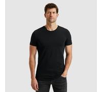T-Shirt PME LEGEND "PME 2-packbasict-shirt", Herren, Gr. XXL, schwarz, Jersey, Obermaterial: 95% Baumwolle, 5% Elasthan, unifarben, regular fit normal, Rundhals, Shirts T-Shirt (54322446-XXL) schwarz