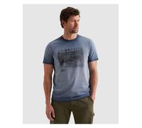 T-Shirt PME LEGEND "Scold dye artwork", Jungen, Gr. M, schwarz denim, Jersey, Obermaterial: 100% Baumwolle, normal normal, Rundhals, Shirts T-Shirt, Fotodruck (16700457-M) schwarz denim
