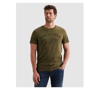 PME Legend Regular Fit T-Shirt Rundhals grün, Bedruckt